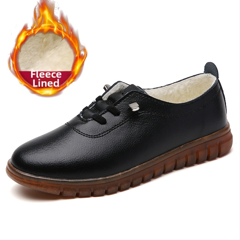 Velike ležerne kožne cipele za žene, cipele s mekim potplatom za vožnju, cipele za lijeni ples, cipele za kvadratni ples, bijele cipele, cipele za jednu osobu za četiri godišnja doba, ženske cipele