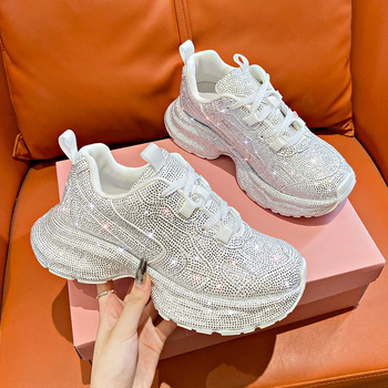 „European Station Full Diamond Paris Torre“ moteriški bateliai, 2024 m. pavasario nauji, storapadžiai, madingi, universalūs laisvalaikio sportiniai bateliai.