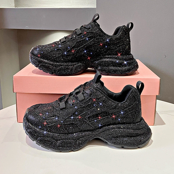 „European Station Full Diamond Paris Torre“ moteriški bateliai, 2024 m. pavasario nauji, storapadžiai, madingi, universalūs laisvalaikio sportiniai bateliai.