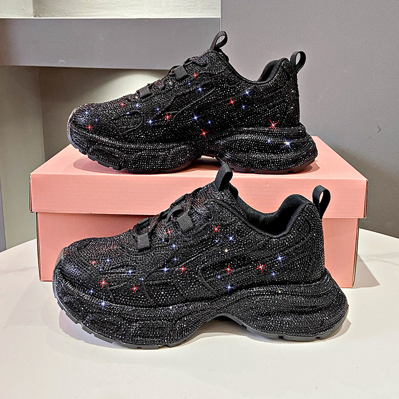 „European Station Full Diamond Paris Torre“ moteriški bateliai, 2024 m. pavasario nauji, storapadžiai, madingi, universalūs laisvalaikio sportiniai bateliai.