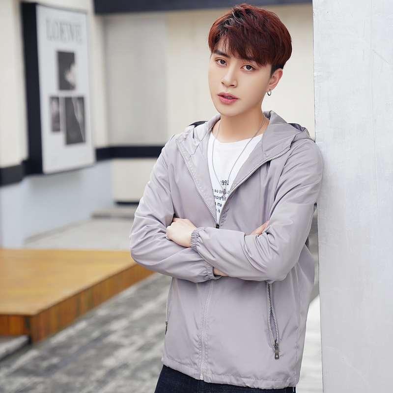 Dámsky krátky kabát pre páry z roku 2024, jar a jeseň, nová voľná bunda v kórejskom štýle s opaľovacím krémom, študentská bunda s kapucňou