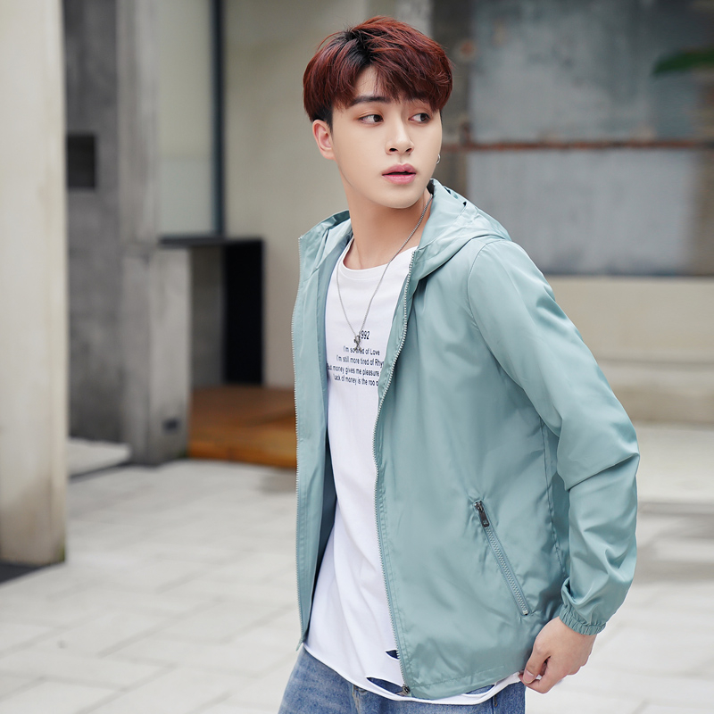 Dámsky krátky kabát pre páry z roku 2024, jar a jeseň, nová voľná bunda v kórejskom štýle s opaľovacím krémom, študentská bunda s kapucňou