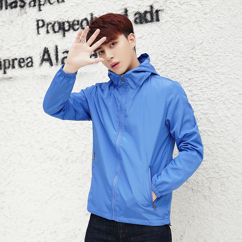 Dámsky krátky kabát pre páry z roku 2024, jar a jeseň, nová voľná bunda v kórejskom štýle s opaľovacím krémom, študentská bunda s kapucňou