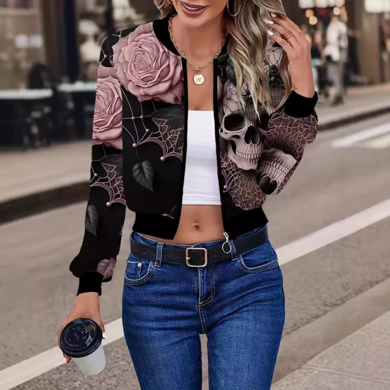 Madingas naujas trumpas paltas moteriškas laisvalaikio stiliaus amžių mažinanti vakarietiško stiliaus „All Saints“ elemento striukė, populiari gatvė WL009