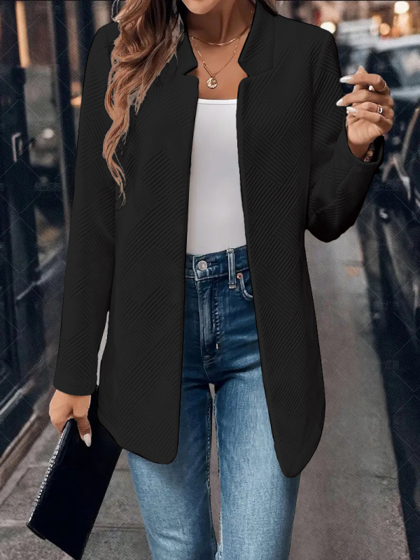 Europietiškos ir amerikietiškos, pasienio mada, „Amazon“, rudens ir žiemos nauji moteriški drabužiai, greitas išpardavimas, atspari raukšlėms, palaidinė, universalus, laisvalaikio stiliaus, madingas vakarietiškas kostiuminis švarkas.