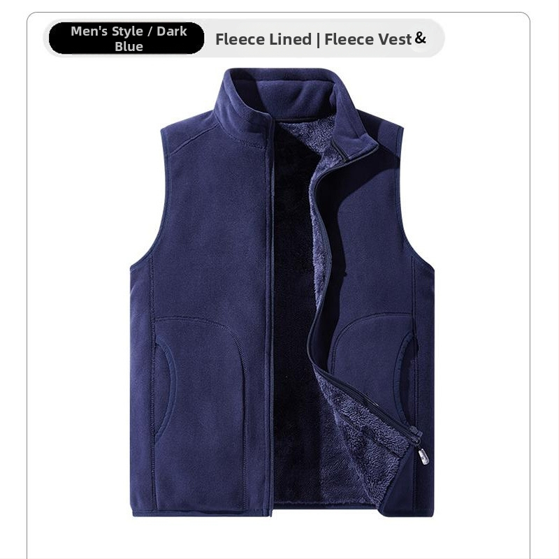 Vilnonė liemenė, pritaikyta darbo drabužiams, grupiniai drabužiai, vienspalvė, prigludusi, vertikali apykaklė, purtymo liemenė su vilnos pamušalu, sustorinta liemenė, apsiūta per visą sieną.