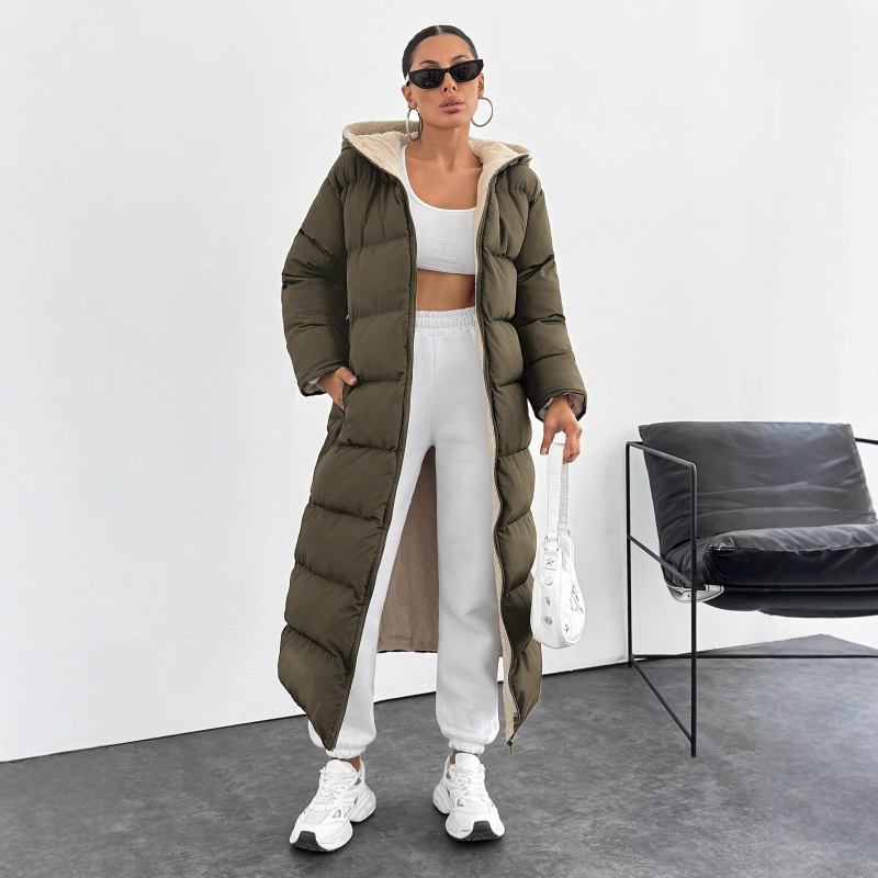 „Amazon“ tarpvalstybinis Europos ir Jungtinių Valstijų naujas ilgas kelių gobtuvas, naujas laisvalaikio stiliaus duonos paltas B448