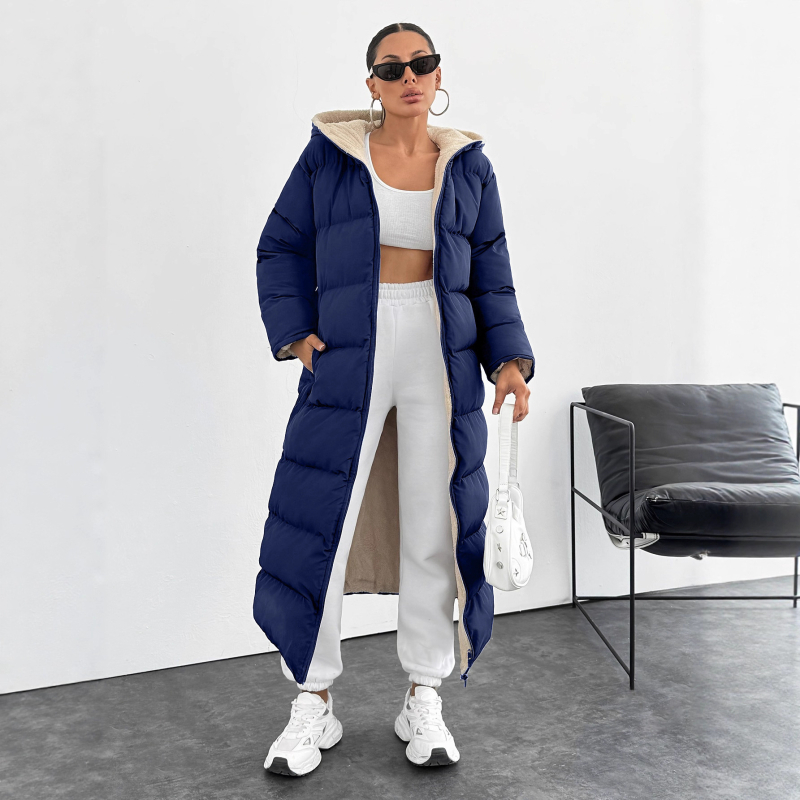 „Amazon“ tarpvalstybinis Europos ir Jungtinių Valstijų naujas ilgas kelių gobtuvas, naujas laisvalaikio stiliaus duonos paltas B448