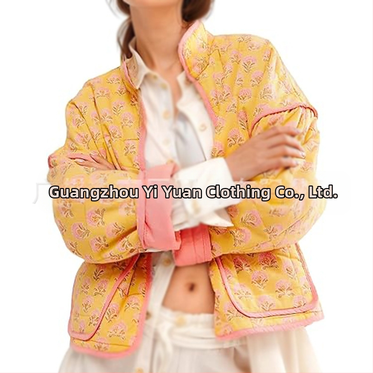 Трансгранично европейско и американско облекло 2025 Amazon Winter New French Retro Printed Pamuc Outlet Dress Floral Short Pamuc Outlet Dress for Women