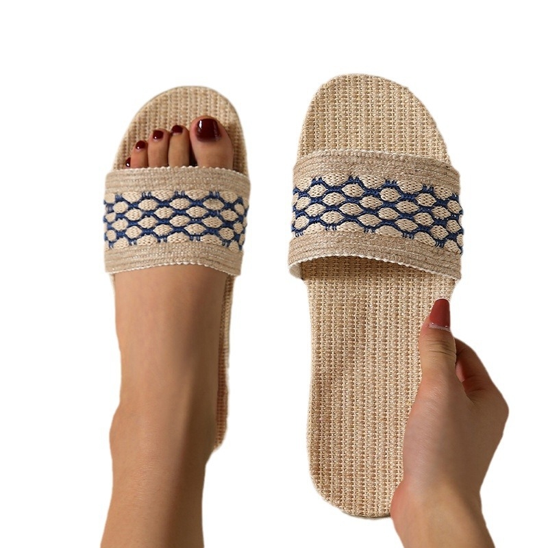 Kärgstruktuuriga ühes tükis linased sussid koduks siseruumideks puhkuseks vaba aja veetmiseks linased sussid higi imavad hingavad mitte haisvad jalad Jane