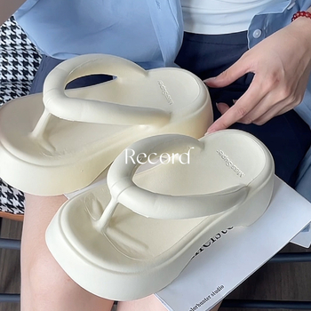 Internet Celebrity japanke s debelim potplatom za žene Eva Ljetne ženske gornje cipele za plažu Svestrane japanke s debelim potpeticama