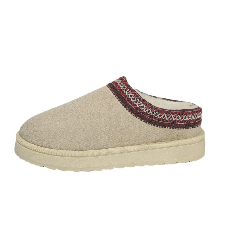 Ārējās tirdzniecības plus izmēra plīša sniega zābaki Sieviešu flīsa oderēti kokvilnas apavi Rudens un ziemas sieviešu apavi Zema augšdaļa sabiezināti maizes apavi