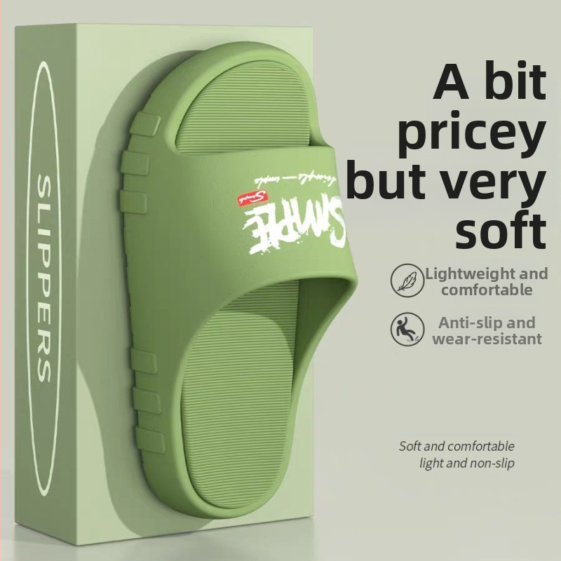 Pánske letné papuče 2025 Vnútorné domáce kúpeľňové protišmykové EVA papuče na vonkajšie nosenie Dámske mäkké elastické vzduchové vankúše