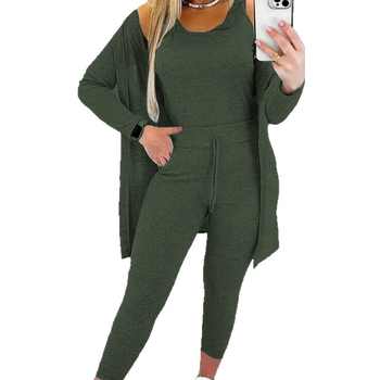 [Set od tri dijela] Amazon Low-Price Mall Europski i američki prekogranični jednobojni modni ležerni trendi jakna prsluk hlače