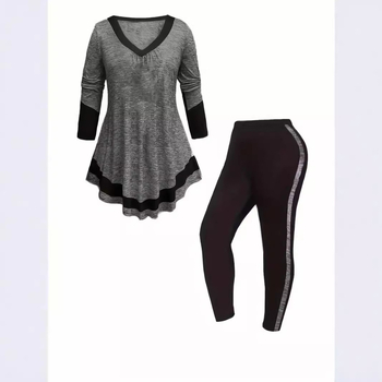 Set de îmbrăcăminte de yoga pentru femei, sport, fitness, primăvară și vară, modă nouă, de înaltă calitate, cu imprimeu cu inimă, WA1+WC1