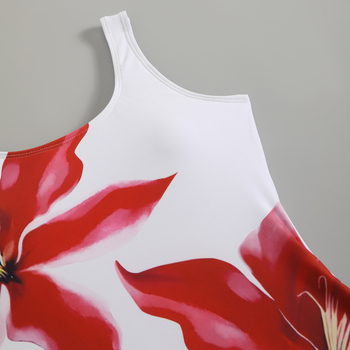 „Amazon“ maudymosi kostiumėlis moterims, 2024 m. naujas, europietiškas ir amerikietiškas, spausdintas, seksualus paplūdimio suknelės bikini maudymosi kostiumėlis