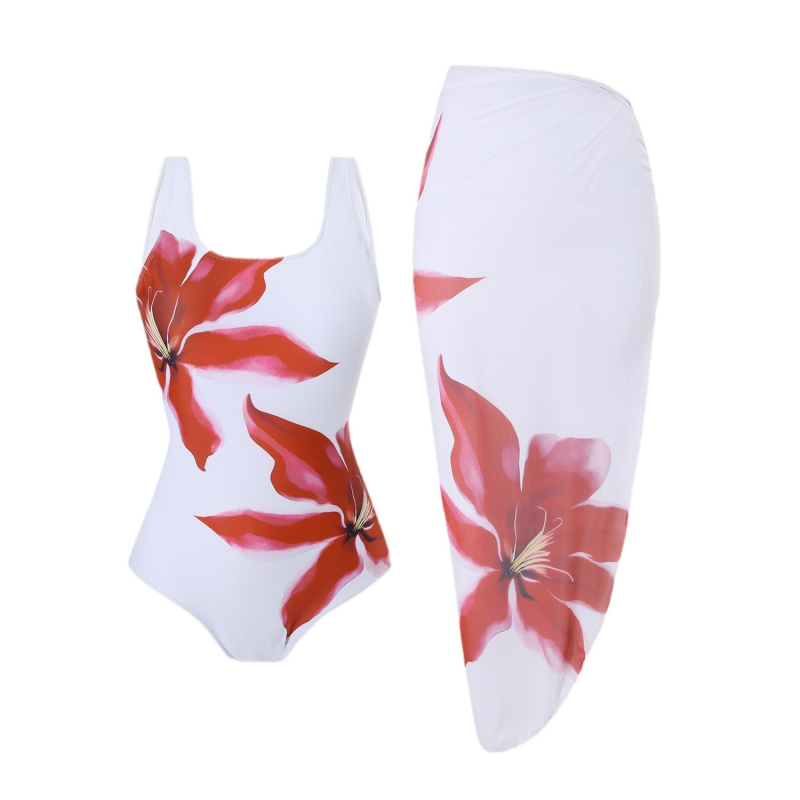 „Amazon“ maudymosi kostiumėlis moterims, 2024 m. naujas, europietiškas ir amerikietiškas, spausdintas, seksualus paplūdimio suknelės bikini maudymosi kostiumėlis