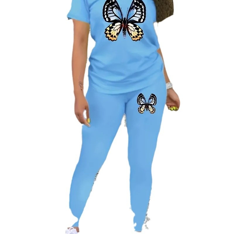 Amazon Independent Station Foreign Trade 2024. aasta suvine moodne loomamustriga lühikeste varrukatega T-särk ME15 WC1