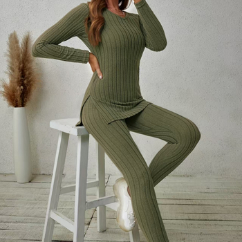 Παντελόνι μόδας με μακριά μανίκια και V-λαιμόκοψη για την άνοιξη του 2025, Ευρώπη και Αμερική, Διασυνοριακός Ανεξάρτητος Σταθμός temu Amazon