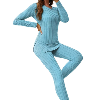 Παντελόνι μόδας με μακριά μανίκια και V-λαιμόκοψη για την άνοιξη του 2025, Ευρώπη και Αμερική, Διασυνοριακός Ανεξάρτητος Σταθμός temu Amazon