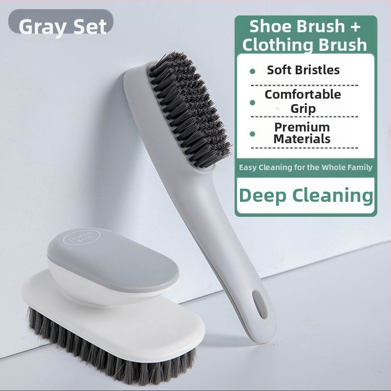 Kontrastkrāsas apavu birste Ziemeļvalstu stila veļas birste Mīksta birste Sadzīves apavu apģērbu tīrīšanas birste Apavu birste ar garu rokturi