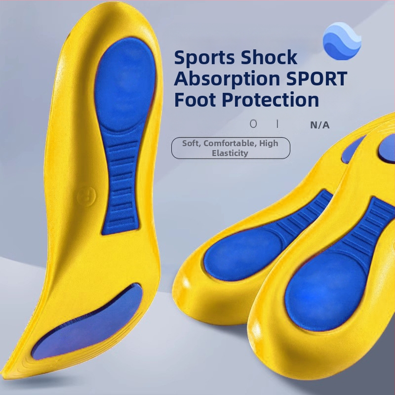 Трансгранични вътрешни спортни стелки за военно обучение, абсорбиращи удар, мъжки стелки, абсорбиращи потта, с плоско стъпало, с пълна подложка за пета на едро