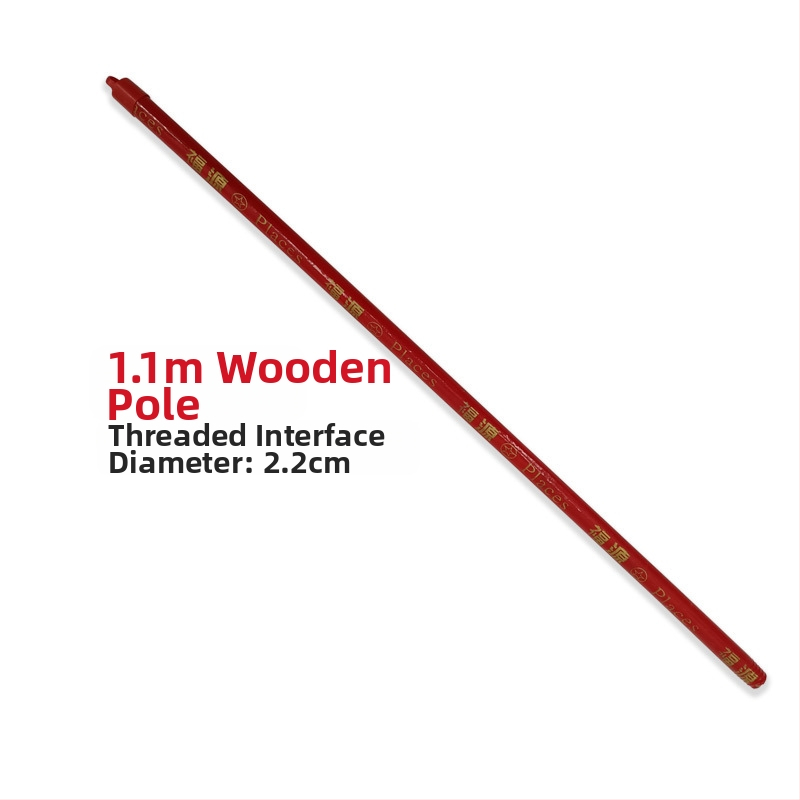 Spiraalne puidust varrega luud, uus, täispuidust käepidemega, 96 cm pikkune puidust vars, ühekordne pikk tiao-luud, majapidamistehase kool