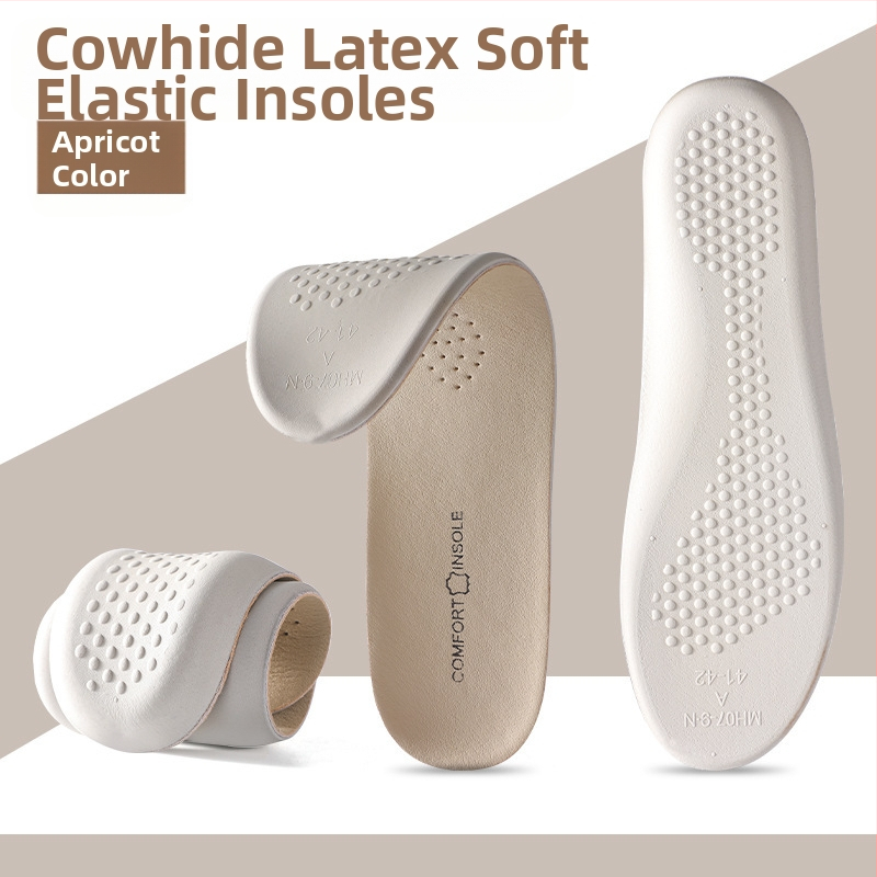 Tikros karvės odos latekso vidpadis, itin minkštas, ilgalaikis, atsparus skausmui, vyriškas, prakaitą sugeriantis, atsparus kvapui, sportinis, smūgius sugeriantis, vasarinis, moteriškas, kvėpuojantis