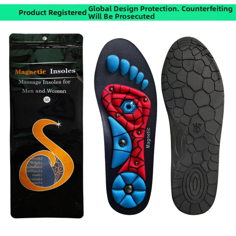 Läbipaistev magnetiline sisetald meestele hingav sisetald jooksuspordi lööke neelav massaažisisetald naistele sabatav magnetiline teraapia sisetald