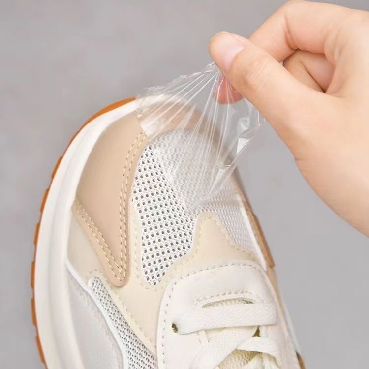 Pirštų apsauga nuo drėgmės ir purvo, plėvelė, atspari lietui, skirta lauko batams, skirta lietingai dienai, nešlapiai, skaidri, vandeniui atspari pastos PU plėvelės gabalėlis