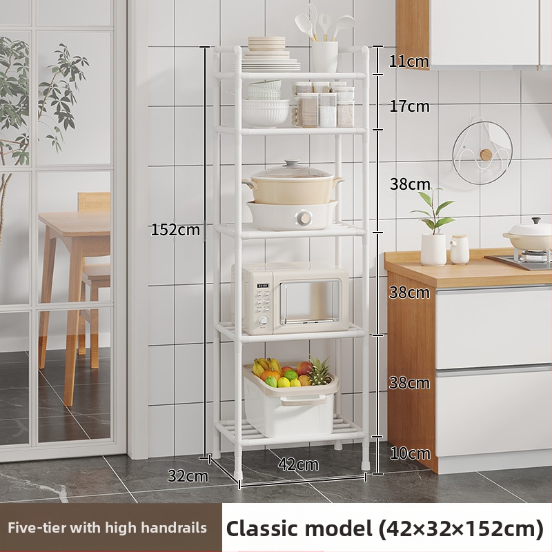 Köögi hoiuriiul Hoiupottide riiul Põrandal seisev mitmekihiline hoiuriiul Köögispetsiaalne pottide teisaldatav köögiviljariiul