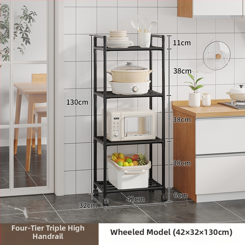 Köögi hoiuriiul Hoiupottide riiul Põrandal seisev mitmekihiline hoiuriiul Köögispetsiaalne pottide teisaldatav köögiviljariiul