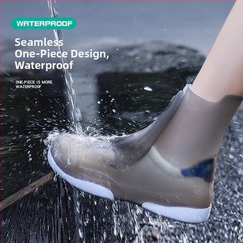 Lietaus batai vyrams ir moterims, sustorinti, ypač dideli, neslystantys, atsparūs lietui, uždengia guminius batus studentams