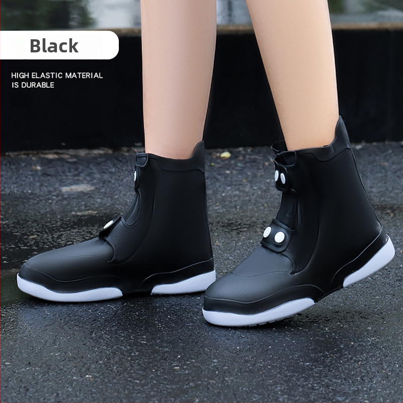 Lietaus batai vyrams ir moterims, sustorinti, ypač dideli, neslystantys, atsparūs lietui, uždengia guminius batus studentams