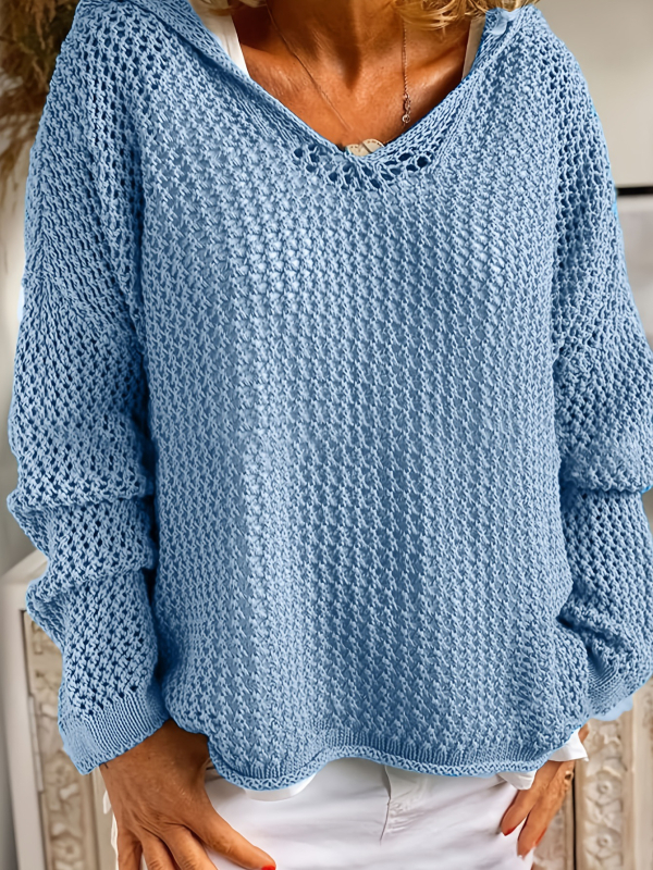 Europski i američki Amazon prekogranični popularni vuneni vanjski pleteni džemper s kapuljačom i zaštitom od sunca