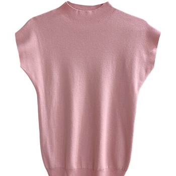 Nova poluvisoka ovratnica, ženska majica s kratkim rukavima, crna, ženska ljetna majica, tanka, labava, vanjska trgovina na veliko