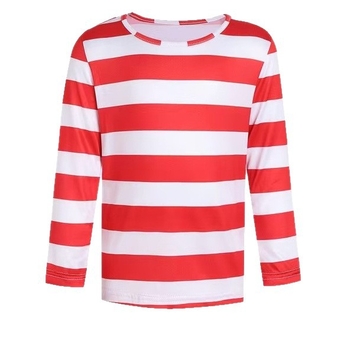 Halloweensky kostým zajačika s pruhovaným tričkom s dlhým rukávom, rodinný kostým, Halloweenský kostým, Cosplay kostým