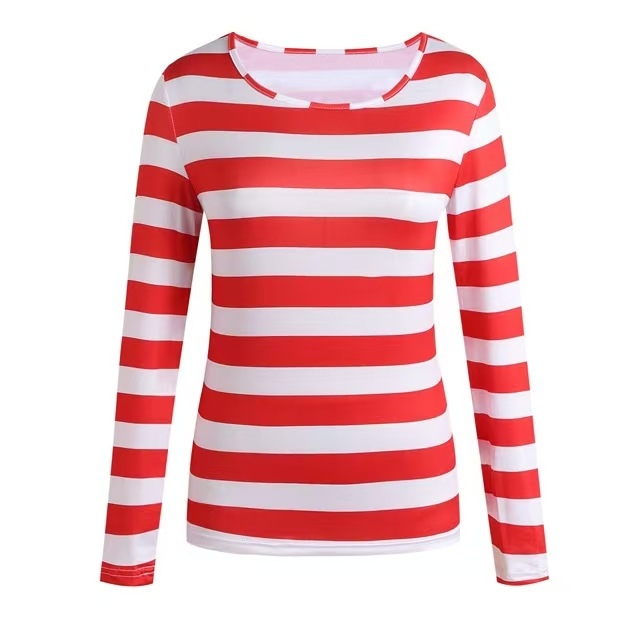 Halloweensky kostým zajačika s pruhovaným tričkom s dlhým rukávom, rodinný kostým, Halloweenský kostým, Cosplay kostým