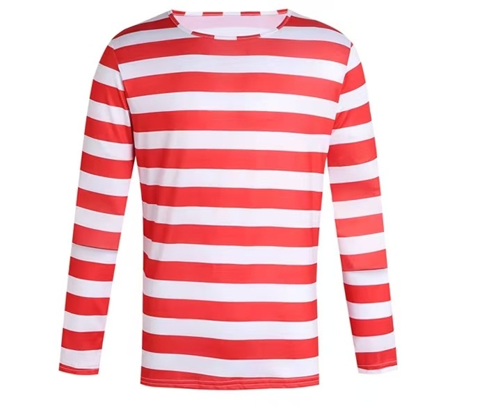 Halloweensky kostým zajačika s pruhovaným tričkom s dlhým rukávom, rodinný kostým, Halloweenský kostým, Cosplay kostým