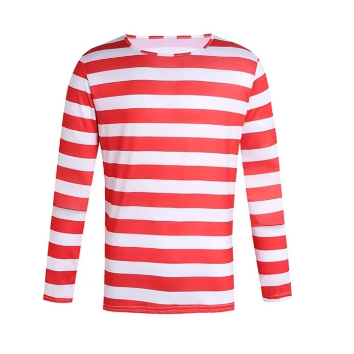 Halloweensky kostým zajačika s pruhovaným tričkom s dlhým rukávom, rodinný kostým, Halloweenský kostým, Cosplay kostým