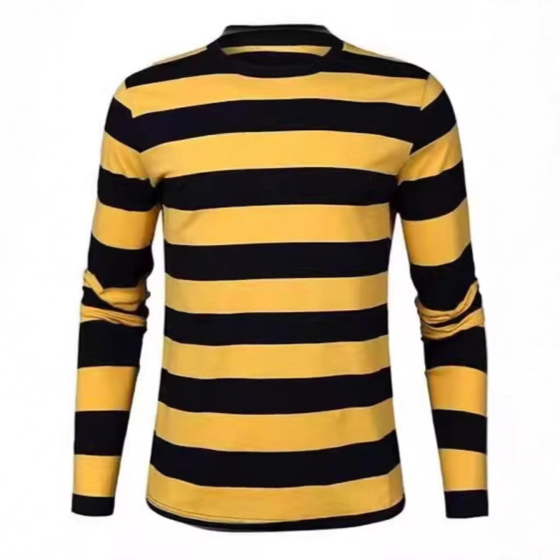 Halloweensky kostým zajačika s pruhovaným tričkom s dlhým rukávom, rodinný kostým, Halloweenský kostým, Cosplay kostým