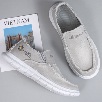 Δημοφιλή παπούτσια από καμβά για άνδρες, ανδρικά παπούτσια slip-on, μοντέρνα φθινοπωρινά παπούτσια, ανδρικά καθημερινά παπούτσια, ευέλικτα μοντέρνα υφασμάτινα παπούτσια από το παλιό Πεκίνο