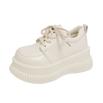 Γυναικεία Παπούτσια Πλατφόρμας Άνοιξη και Καλοκαίρι 2025 Νέα Μικρά Δερμάτινα Παπούτσια Βρετανικού Τύπου με Στρογγυλή Μύτη, Δερμάτινα Παπούτσια, Casual Loafers για Γυναικεία