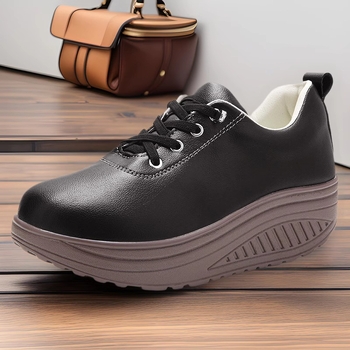 Proljetne i jesenske ženske ležerne tenisice, prekogranične, plus size, ljuljačke cipele, povećana platforma, ženske cipele s platformom, lagane majčine cipele