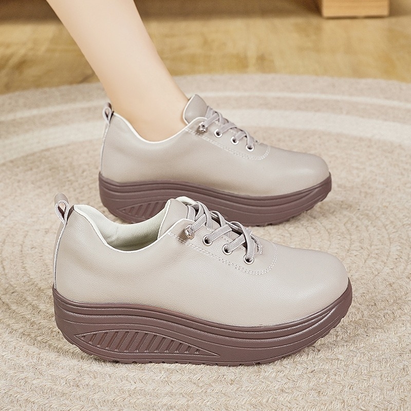 Proljetne i jesenske ženske ležerne tenisice, prekogranične, plus size, ljuljačke cipele, povećana platforma, ženske cipele s platformom, lagane majčine cipele