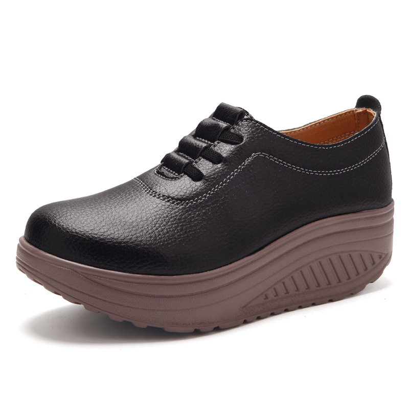 Proljetne i jesenske ženske ležerne tenisice, prekogranične, plus size, ljuljačke cipele, povećana platforma, ženske cipele s platformom, lagane majčine cipele