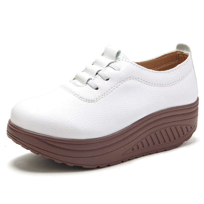 Proljetne i jesenske ženske ležerne tenisice, prekogranične, plus size, ljuljačke cipele, povećana platforma, ženske cipele s platformom, lagane majčine cipele