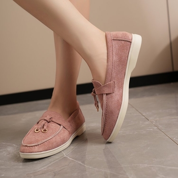 Prekogranične cipele za veće veličine Ženske nove ženske cipele za jesen 2024. Ravne ležerne cipele Ženske natikače u Chanel stilu