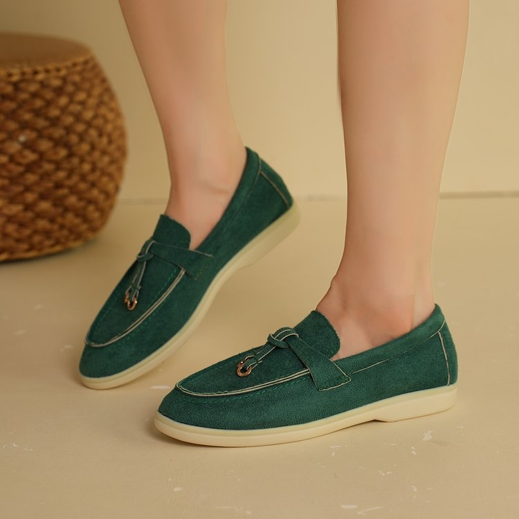 Prekogranične cipele za veće veličine Ženske nove ženske cipele za jesen 2024. Ravne ležerne cipele Ženske natikače u Chanel stilu