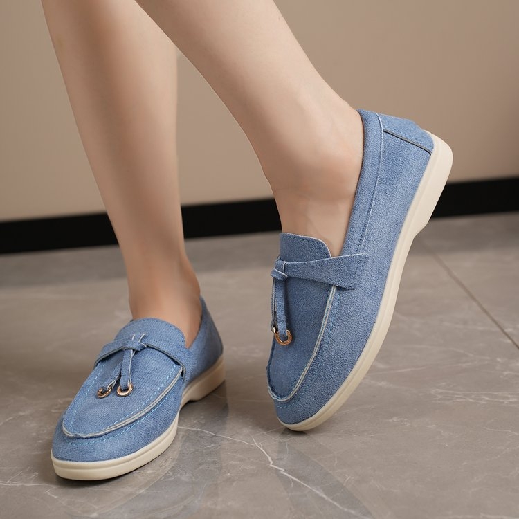 Prekogranične cipele za veće veličine Ženske nove ženske cipele za jesen 2024. Ravne ležerne cipele Ženske natikače u Chanel stilu